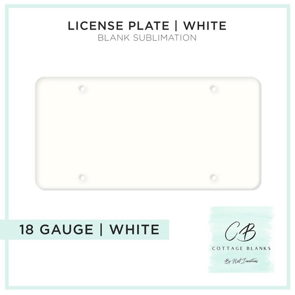 Next Innovations License Plate Sublimation Blank, 12PK 261418011
